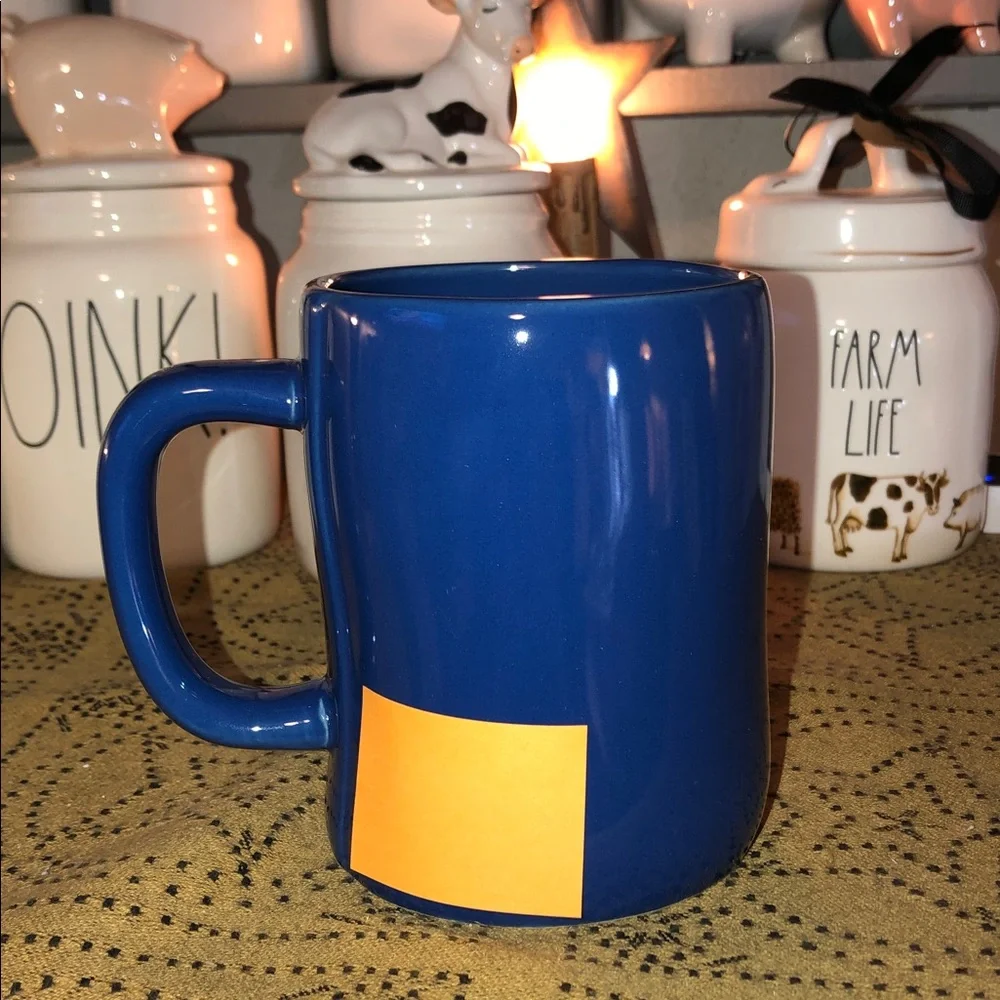 Rae Dunn VETERAN Mug Blue